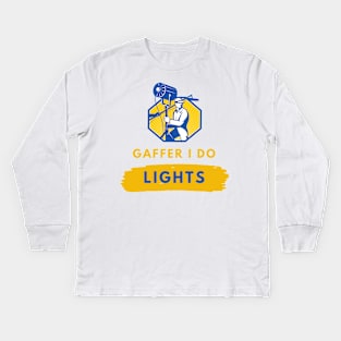 Film Gaffer Lighting Technician Kids Long Sleeve T-Shirt